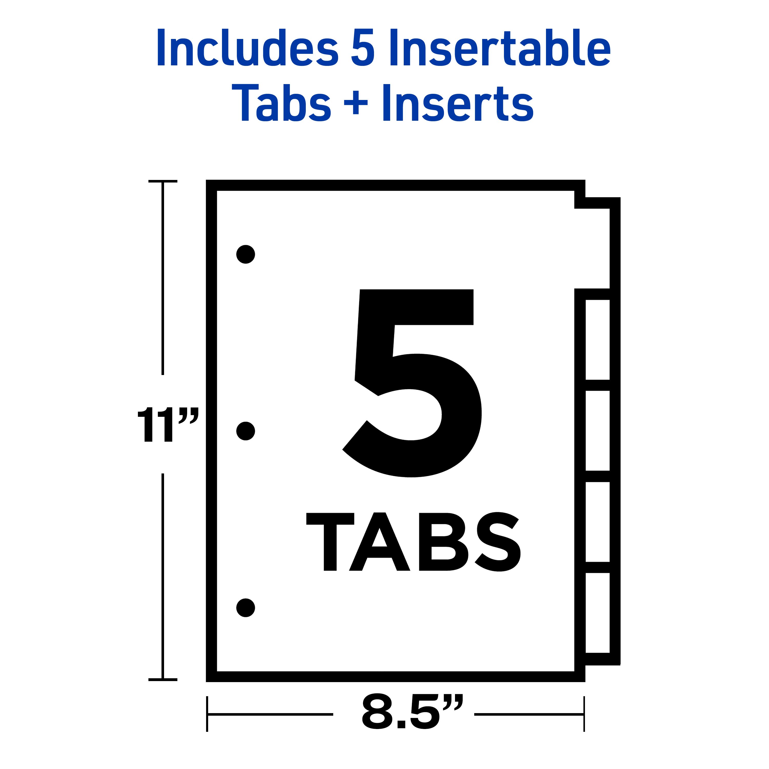 Insertable 5-Tab Dividers 81000 | Avery